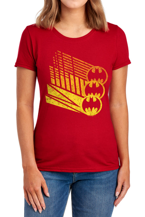 Batman Bat Signal Shapes Womens T-Shirt