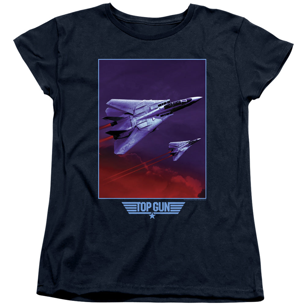 Top Gun Clouds Womens T-Shirt