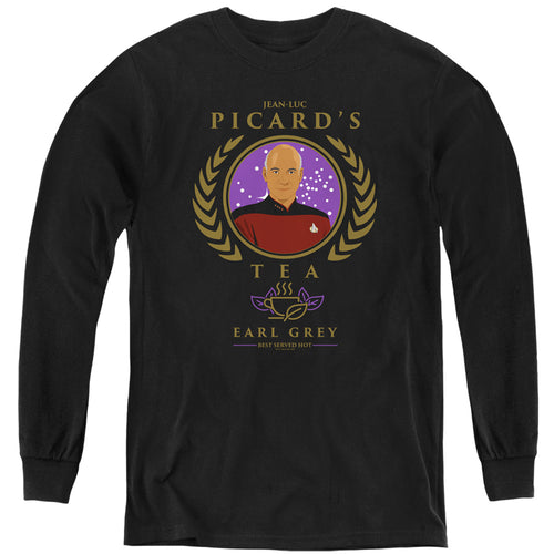 Star Trek Picard Tea Earl Grey Youth Long Sleeve T-Shirt