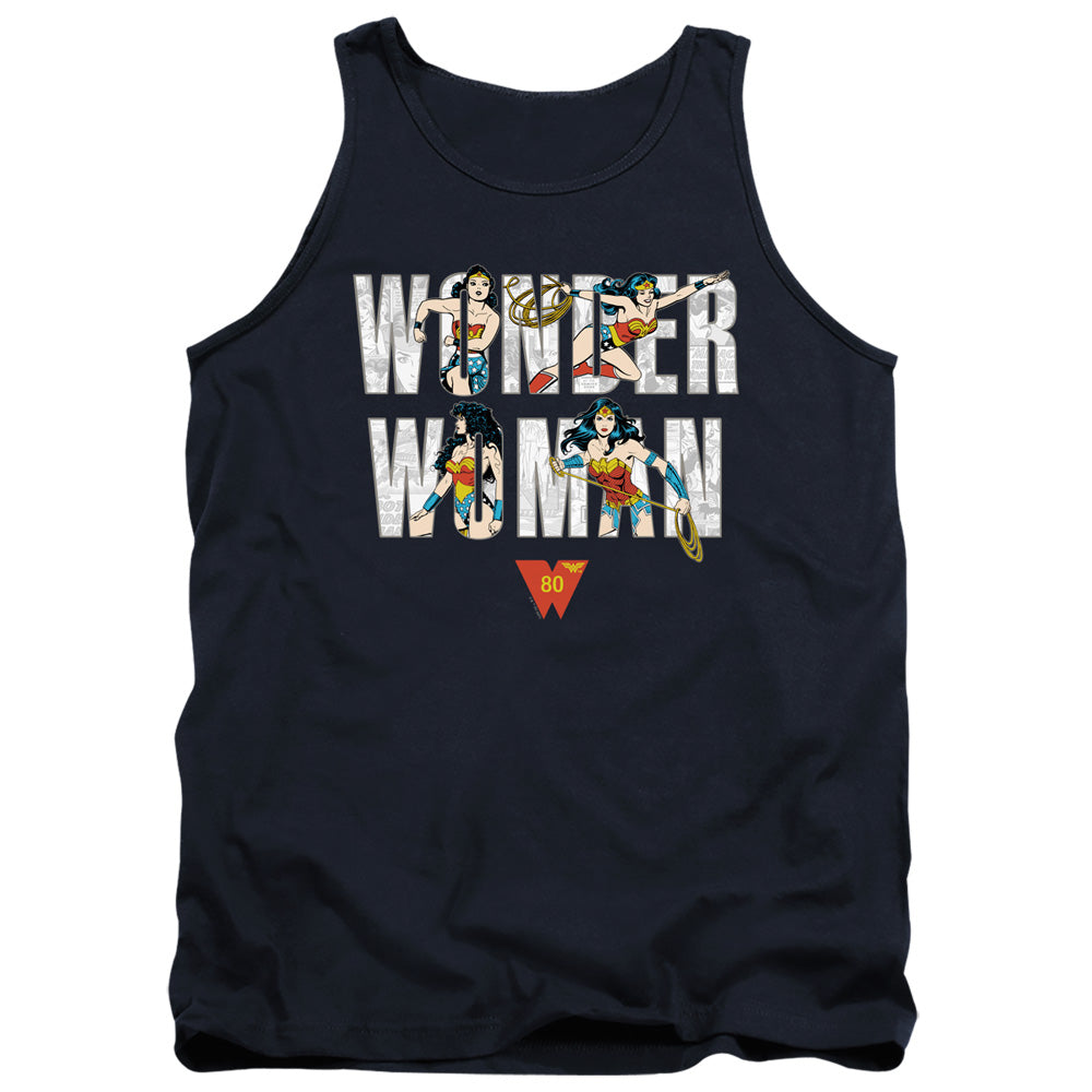 Wonder Woman WW 80th Illustrated Type Tank Top