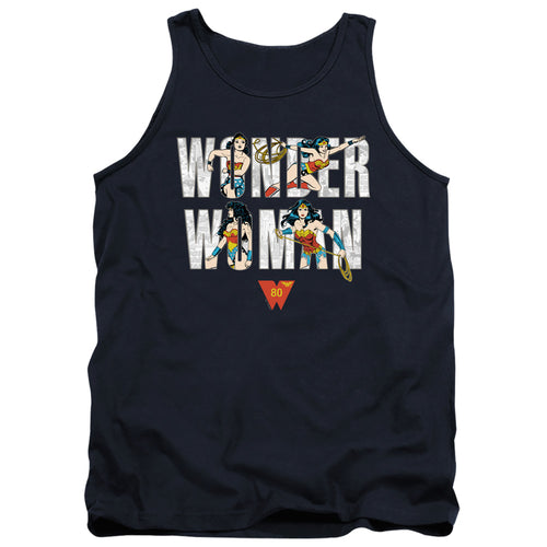 Wonder Woman WW 80th Illustrated Type Tank Top