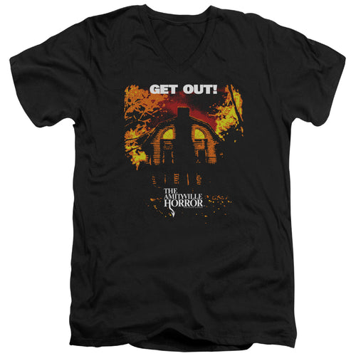 Amityville Horror Get Out V-Neck T-Shirt
