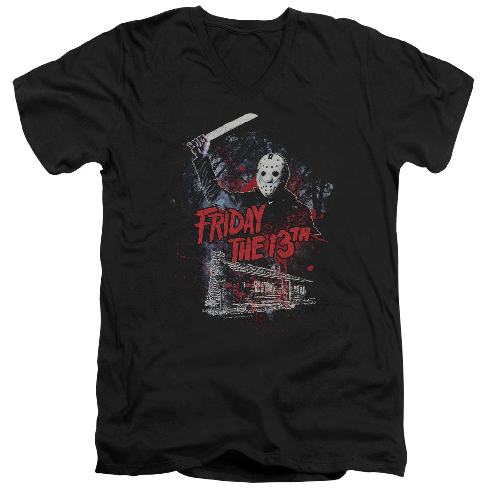Friday the 13th Cabin V-Neck T-Shirt
