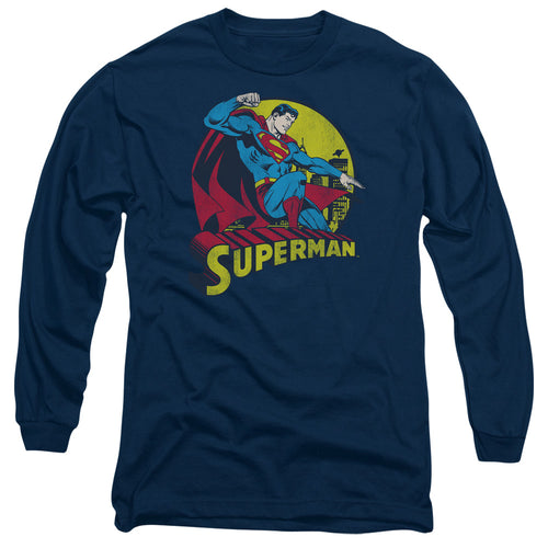 Superman Big Blue Long Sleeve T-Shirt