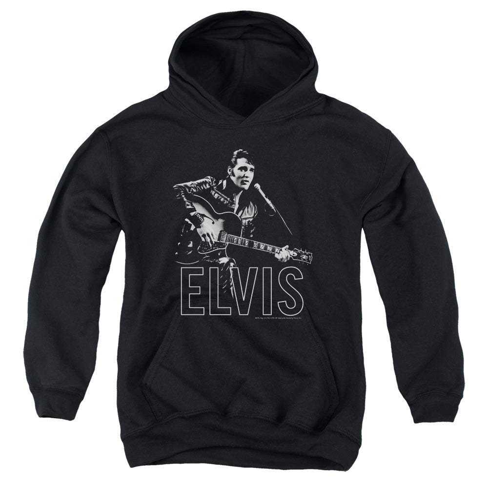 Elvis Presley Guitar In Hand Youth Hoodie