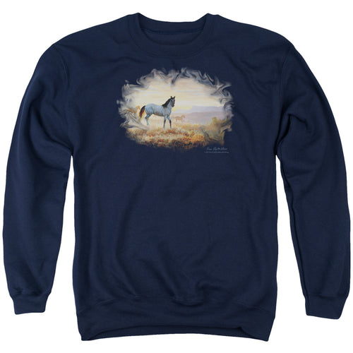 Wild Wings Dust at Dawn Horses Crewneck Sweatshirt