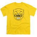 Mighty Morphin Power Rangers Yellow Ranger Mask Youth/Toddler T-Shirt