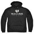 The Batman Wayne Logo on Black Pullover Hoodie