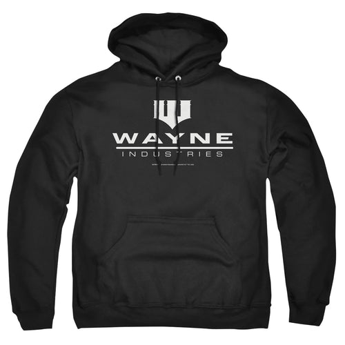 The Batman Wayne Logo on Black Pullover Hoodie