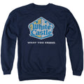 White Castle What You Crave Distressed Logo Crewneck Sweatshirt