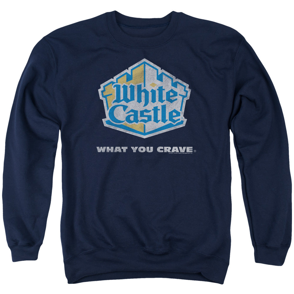 White Castle What You Crave Distressed Logo Crewneck Sweatshirt