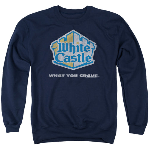 White Castle What You Crave Distressed Logo Crewneck Sweatshirt