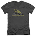 Batman Gotham Skyline V-Neck T-Shirt