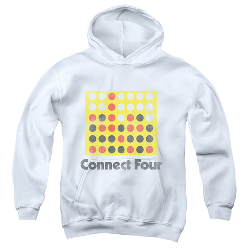Connect Four Classic Logo Distressed Youth Hoodie