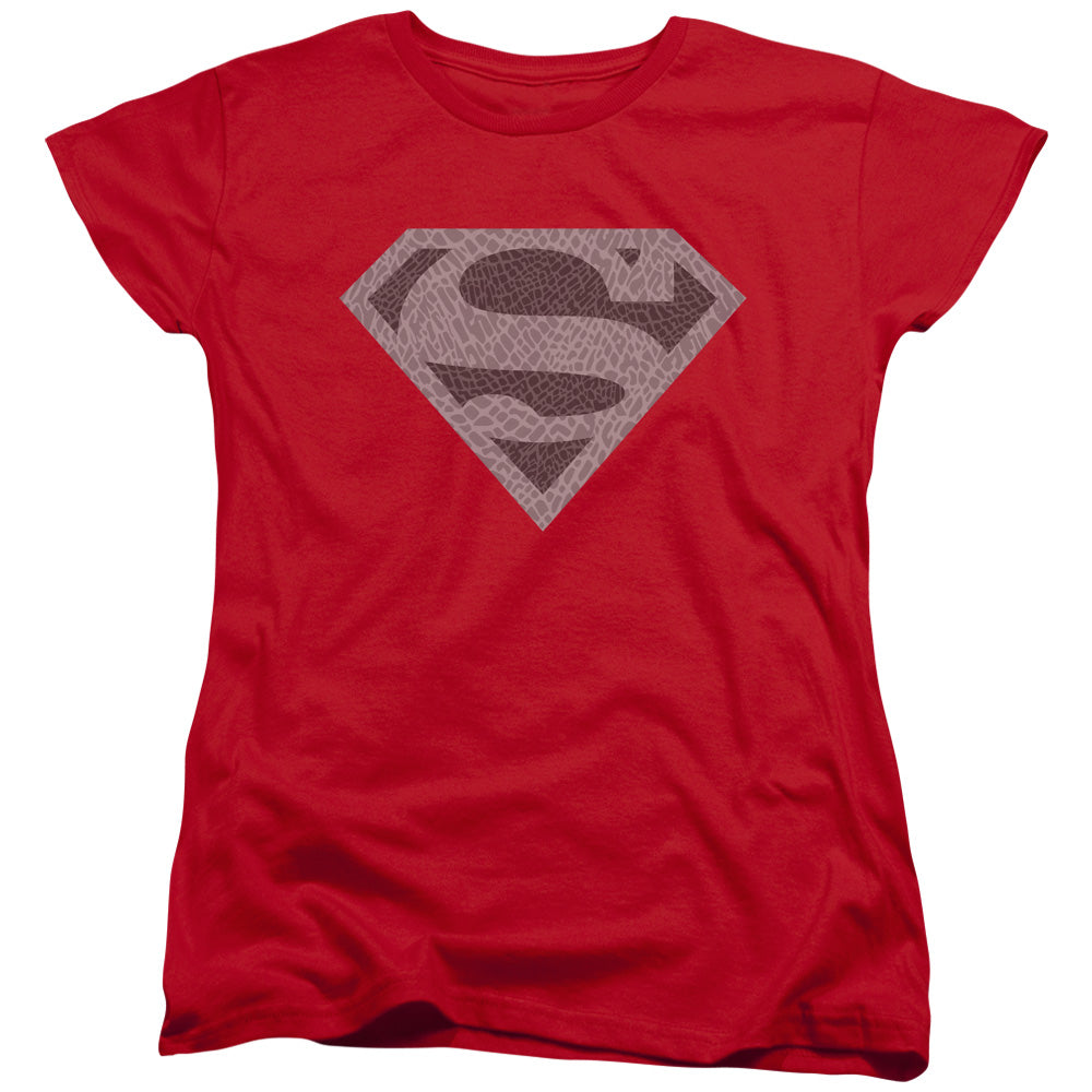 Superman Elephant Shield Womens T-Shirt