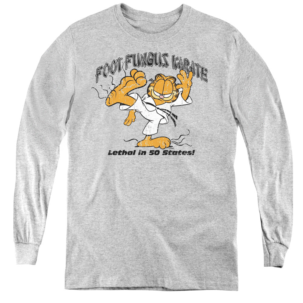 Garfield Foot Fungus Karate Youth Long Sleeve T-Shirt