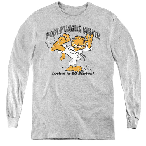 Garfield Foot Fungus Karate Youth Long Sleeve T-Shirt