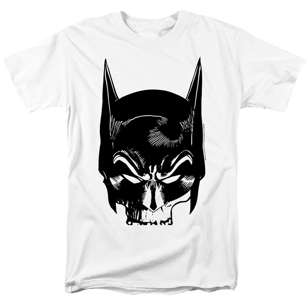 The Batman Skull on White T-Shirt