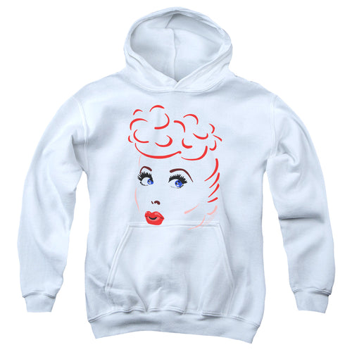 I Love Lucy Lines Face Youth Hoodie
