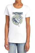 Batman Swinging Bat Womens T-Shirt
