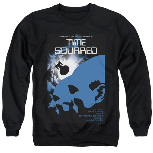 Star Trek Time Squared Black Crewneck Sweatshirt