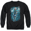 Justice League Black Lightning Bolts Crewneck Sweatshirt