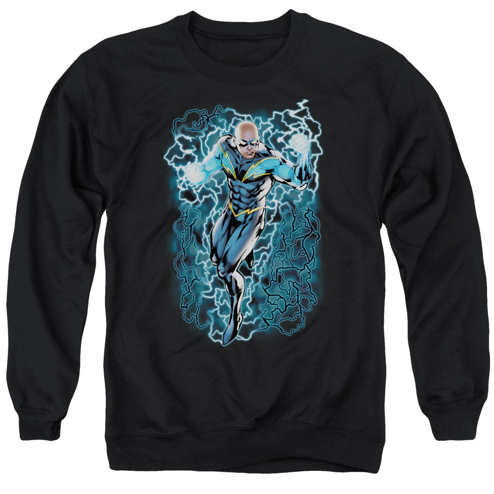 Justice League Black Lightning Bolts Crewneck Sweatshirt