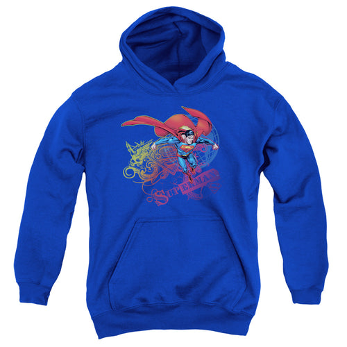 Superman Cool Word Supes Youth Hoodie