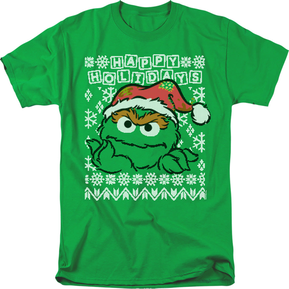 Sesame Street Oscar the Grouch Ugly Christmas T-Shirt