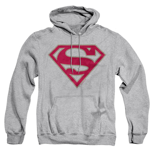 Superman Crimson & Gray Shield Pullover Hoodie
