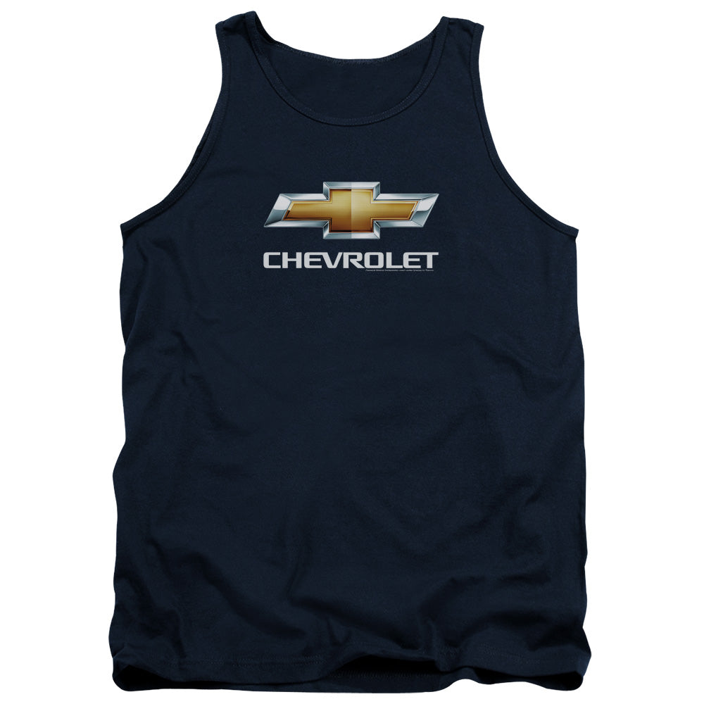 Chevy Bowtie Stacked Navy Tank Top