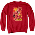 Justice League Flash Lightning Crewneck Sweatshirt