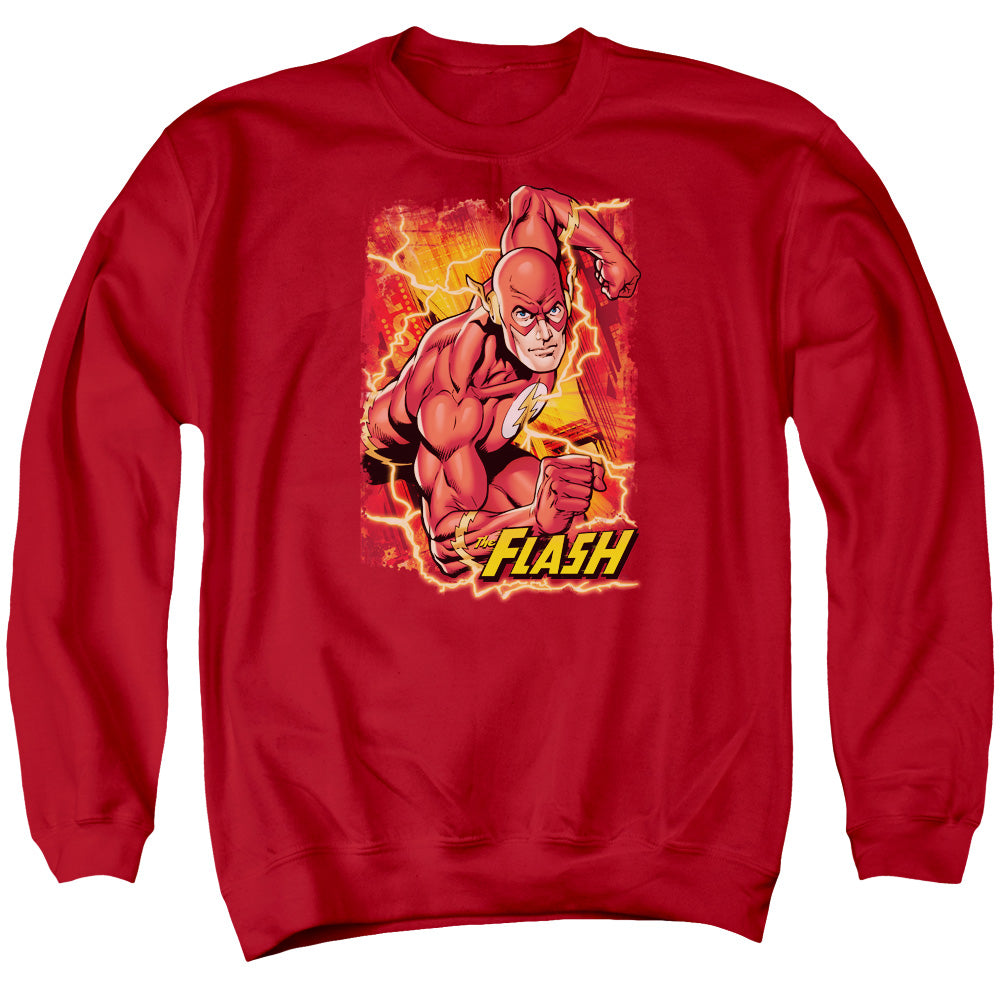 Justice League Flash Lightning Crewneck Sweatshirt