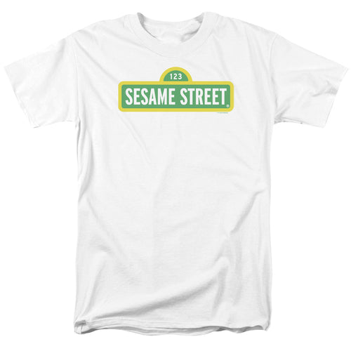 Sesame Street Logo White T-Shirt