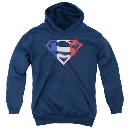 Superman French Shield Youth Hoodie