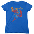 Superman Life Like Action Womens T-Shirt