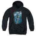 Justice League Black Lightning Bolts Youth Hoodie