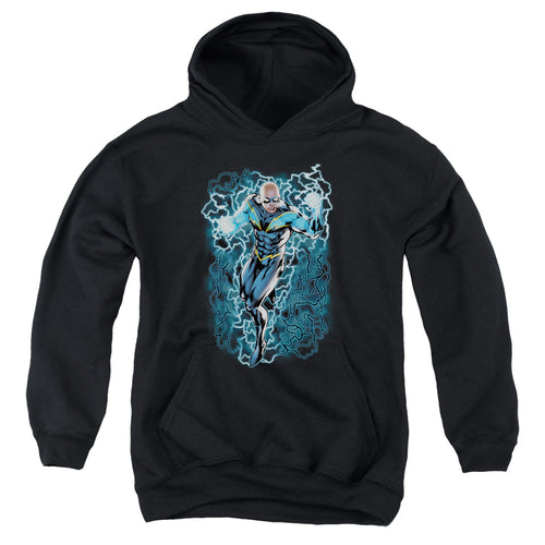 Justice League Black Lightning Bolts Youth Hoodie
