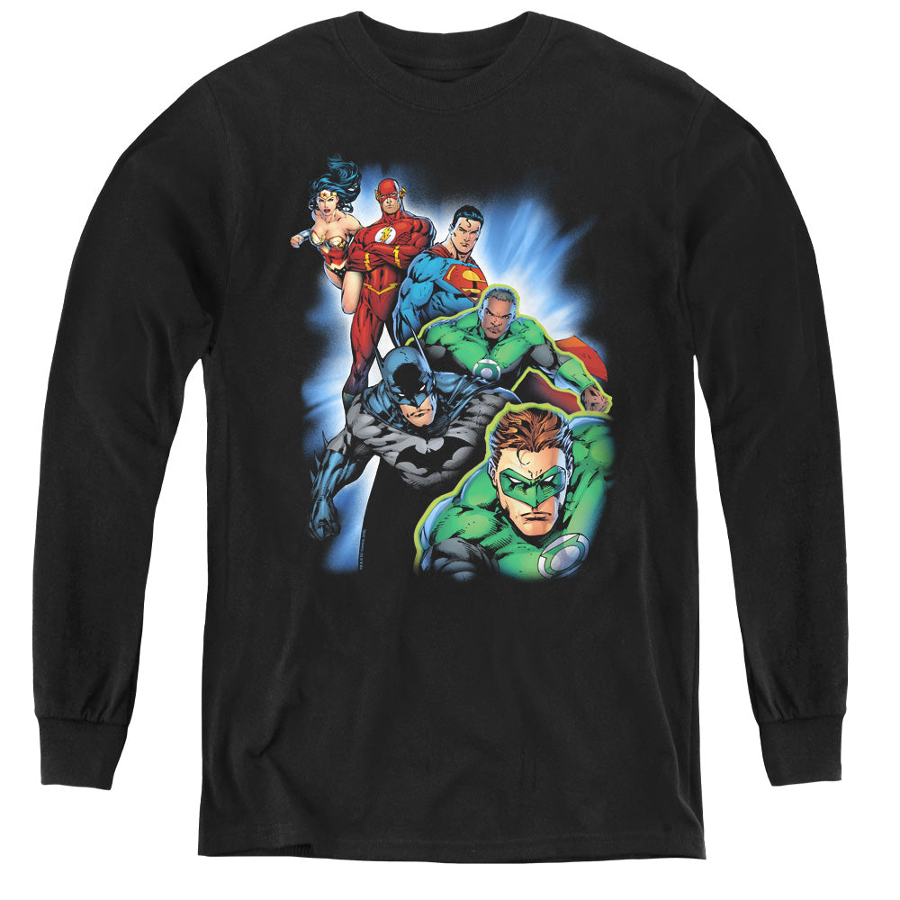 Justice League Heroes Unite Youth Long Sleeve T-Shirt