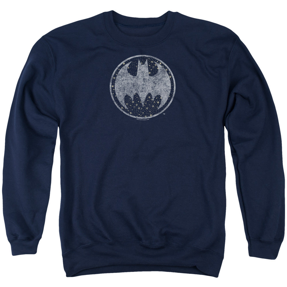 Batman Starry Night Shield Crewneck Sweatshirt
