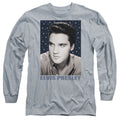 Elvis Presley Blue Sparkle Long Sleeve T-Shirt