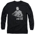 Star Trek Kirk Words Black Long Sleeve T-Shirt