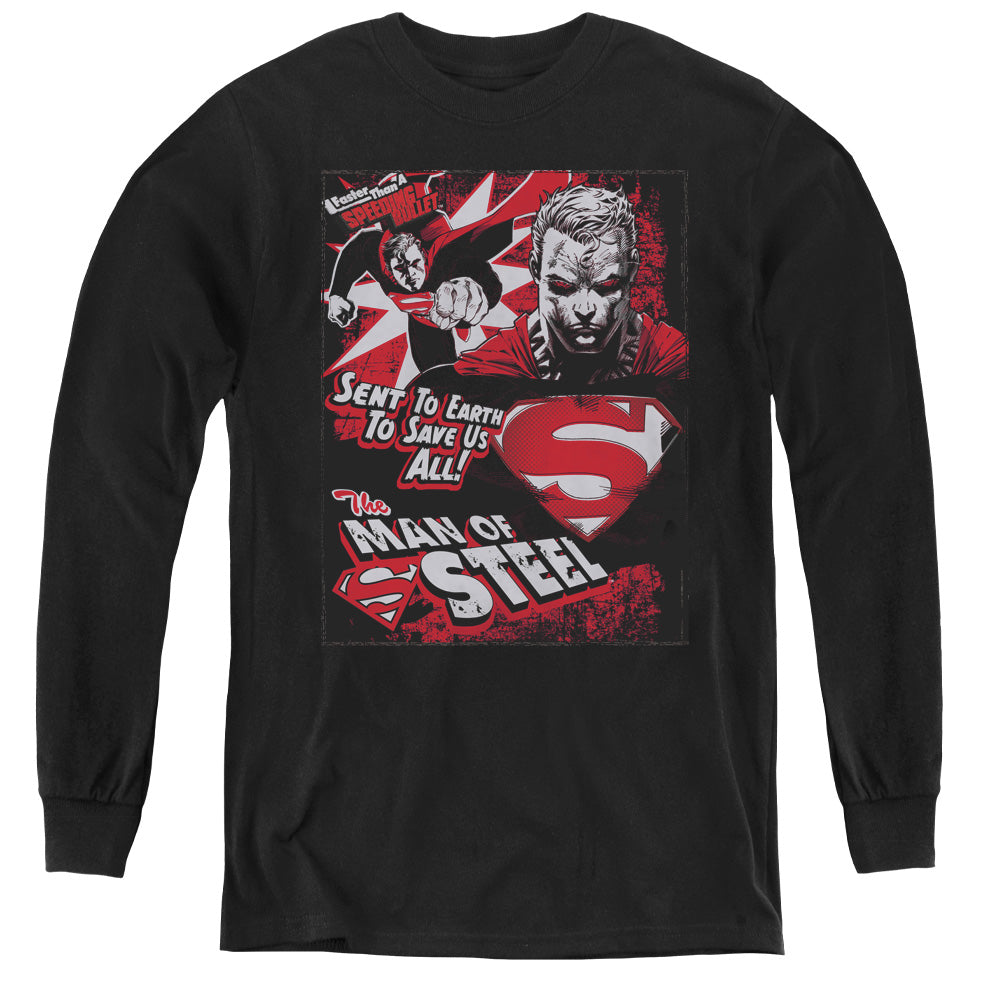 Superman Save Us All Youth Long Sleeve T-Shirt