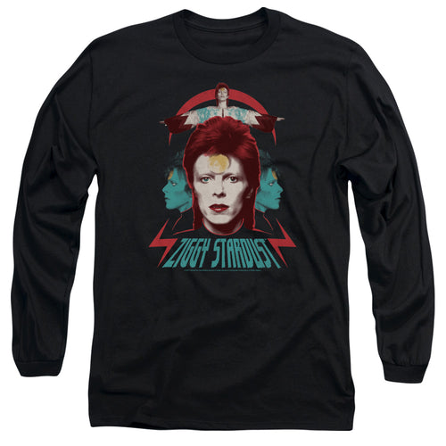 David Bowie Ziggy Heads Long Sleeve T-Shirt