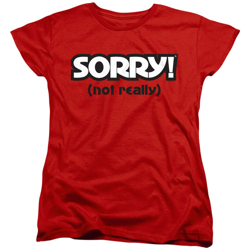 Sorry Not Really Red Womens T-Shirt