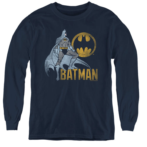 Batman Knight Watch Youth Long Sleeve T-Shirt