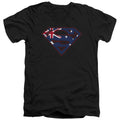 Superman Australian Shield V-Neck T-Shirt