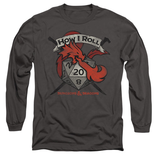 Dungeons & Dragons How I Roll D and D Long Sleeve T-Shirt