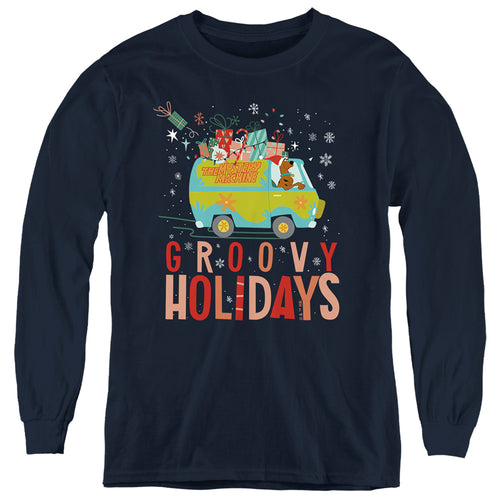Scooby-Doo Groovy Holidays Youth Long Sleeve T-Shirt