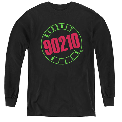 Beverly Hills 90210 Neon Logo Youth Long Sleeve T-Shirt